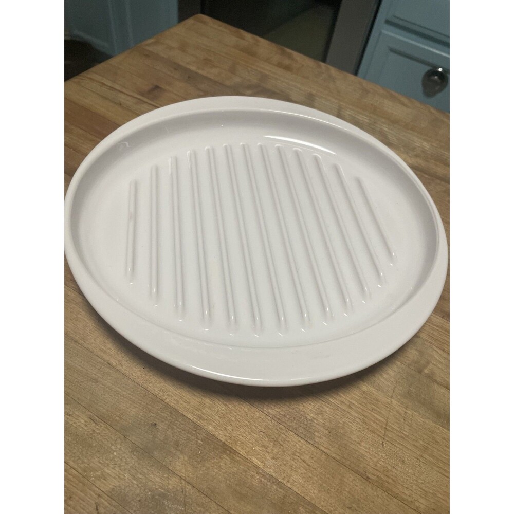 Vintage Corningware Pyroceram oval 12" grill plate